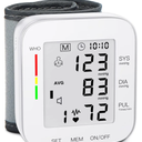 MMIZOO Wrist Blood Pressure Monitor Large LCD Display BP Machine Adjustable Cuff 5.317.68 inch Automatic 99x2 Sets Memory with Carrying Case for Home Use (W1681)