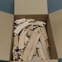 Wooden Train Track 44Pcs, Wood Train Tracks Expansion Accessories Expansion Pack fits Melissa and Doug, Brio, Thomas, Montessori Toys, Birthday Gift for Boys Girls Toddler Kids