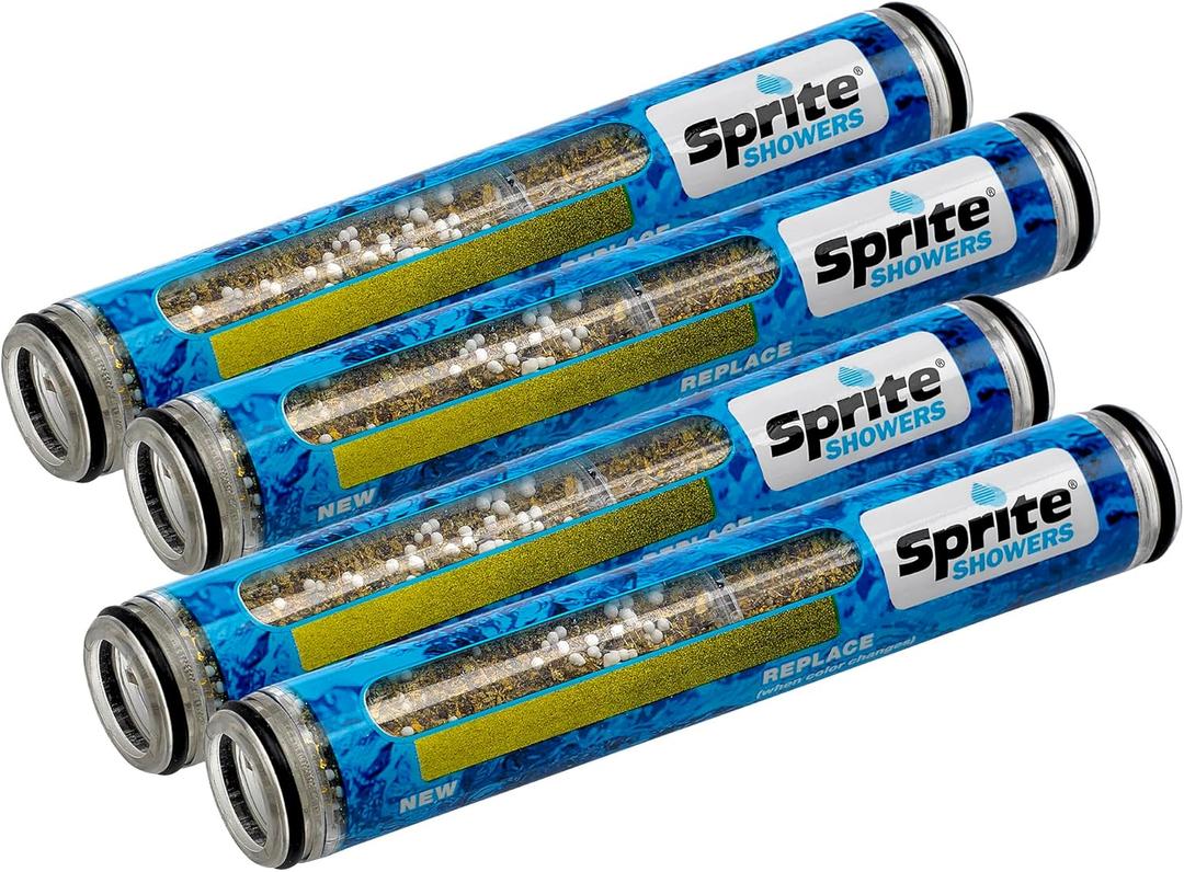 Sprite Industries, Inc HHC-4 Hand Held Replacement 4-Pack Shower Filter Cartridge, 4 Count (Pack of 1)