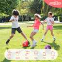 PlayZap 2 Pack Playground Balls for Toddlers, Unicorn Kickballs for Kids 3-12, 8.5" Rubber Bouncy Balls with Pump, Indoor & Outdoor Dodgeball Toys for Boys & Girls Gifts