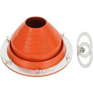 Silicone Tent Stove Jack Kit Fitting Pipe OD 3" to 6-1/4", Flexible High Temp Stove Jack Kit for Bell Tent/Yurt/Wood Burner (#4 (Pipe OD 3" to 6-1/4"))