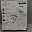 KOHLER 25876-0 Hyten 3" Height, Elevated Soft Close Round Toilet Seat, Contoured Seat with Grip-Tight Bumpers, Quick-Attach Hardware, White