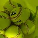 Rawlings | Bucket of 18 Practice Softballs | Ages 12U | 12" | Synthetic Cover, One Size