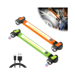 2-Pack 3000LM Rechargeable Magnetic Mechanic Work Lights, 2 Green Lights