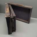 Pawaboo 2026 Upgraded Dog Ramp for Couch, Foldable Small Dog Ramp for Sofa, 4 Adjustable Height from 13'' to 21", Portable Stable Pet Step with Non-Slip Pad, Pet Ramps Use for Couch Stairs,Grey Purple