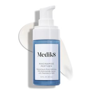 Medik8 Niacinamide Peptides - Serum for Face - Visibly Clear Skin, Smooth Texture and Reduce Pores - Hydrating Serum Balance Oil Production - 1 oz