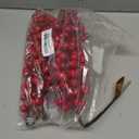Lvydec 4 Pack Artificial Red Berry Stems - 17 Inch Christmas Holly Berry Branches for Holiday Home Decor and Crafts