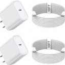 10FT iPhone 16 15 Charger Fast Charging,2Pack 20W Type C Chargers USB C Block 10Foot USB C to USB C Woven Cable, Apple i Phone 16 Charger for iPhone 16/16 Plus/16 Pro/16 Pro Max/iPhone 15 Pro Max/iPad