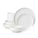 Oneida White 24 Seven Piece Dinnerware Set, 12 Count, Dorm Necessities, Dorm Essentials
