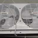 shinic 9" Dual Window Fan with Manual Reversible Airflow, 2-Speeds Twin Fans, Expandable Panels (22"-33"), Built-in Handle & Removable Feet, Ideal for Home, Kitchen, Bedroom, Office Ventilation, Large