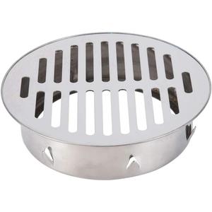 Floor Drain Cover, Stainless Steel Round Anti Blocking Round Grate Cover, Balcony Snap-in Drain Drain Strainers for Bathroom, Kitchen, Washroom, Patios(160 Flat Mouth)