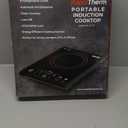 Mueller RapidTherm Portable Induction Cooktop, 1800W Hot Plate Electric Stove Top Burner. 8 Temp Levels, Auto-Off & Pot Detection, LED Display, Child Lock, 4 Programs, Burners for Cooking