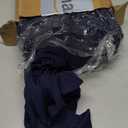 Kinlop 50 Pcs Spandex Chair Sashes Bows Chair Bands Slider Sashes for Covers Elastic Bands Ties Without Buckle Decorations for Wedding Party Events Ceremony Birthday(Navy Blue)