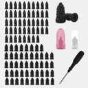 3 x Tyre Repair Nail Kits for Motorcycle Car Scooter, 100PCS | Rubber Tubeless Tire Puncture Repair Tool Set, Glue Repair Tire Film Nail, Easy Install Repair Kit, Universal Fit