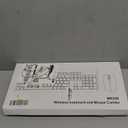 Wireless Keyboard and Mouse Combo, Full Size Silent Ergonomic Keyboard and Mouse, Long Battery Life, Optical Mouse, 2.4G Lag-Free Cordless Mice Keyboard for Computer, Mac, Laptop, PC, Windows(Pink)