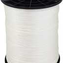 1/8" (#4) X 1000 ft Low -Stretch Solid Braid Industrial Polyester Cord. USA Made