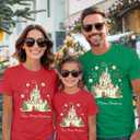 Matching Christmas Shirts Magical Family Shirts Matching 2025 Vacation Matching Outfits Merry Christmas Clothes (Red, L)