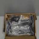 8 Pack - 8 inch Black Hidden L Shelf Bracket (1/5 Inch Thicked) Iron Floating Shelf Brackets Rustic Industrial Metal Brackets for Shelf Support