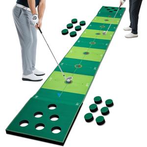 Golf Putting Game Putting Green Golf Putting Mat Indoor Outdoor Pratice Golf Game Set for Office Backyard Party