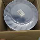 Elegant Combo Clear Plates, 7" and 9" Shrink Wrap, Case of 128 (4 packs x 32)