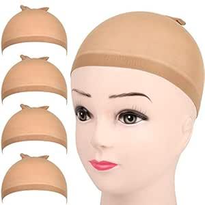 Fandamei Wig Caps 4 PCs 2 Wig Caps