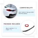 Rear Trunk Spoiler PSM-Style Compatible with 5 Series and M5 Sedan (G30 & F90 M5 17-23, Carbon Fiber Look)