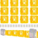 12 Pack Battery Holder for Dewalt 20V Battery Mounts Dock Holder Fit for DCB200 DCB201 DCB202 DCB203 DCB204(w/24 Screws, No Battery)