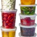 DuraHome Deli Containers with Lids for Food Storage Leakproof - 60 Sets BPA-Free Plastic Microwaveable Clear Food Storage Container Premium Quality, Freezer & Dishwasher Safe (16 oz & 32 oz - Bulk)