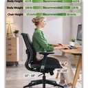 Ergonomic Memory Foam Seat Cushion for Office Chair, Car Seat, Dining, Gaming Chair & Wheelchair, Full Back & Lumbar Support Pillow One Piece, Back Pain Relief, Coccyx, Tailbone & Sciatica Pain Relief