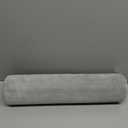 Prasacco Round Body Pillow Cover, Round Bolster Roll Body Pillowcase Full Body Pillow Case Pillowcase Soft Body Pillow Cover with Zipper for Bedroom, Living Room (7.9 x 47Inch/20 x 120cm, Gray)