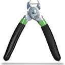 Hog Ring Pliers Kit (200 Pack of 3/4" Galvanized Steel Hog Rings Included) Perfect for Furniture Upholstery, Auto Upholstery, Meat & Sausage Casings