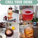 WIBIMEN Large Ice Cube Molds, Big Round Whiskey Ice Cube Trays for Freezer, Easy to Fill & Release, Whiskey Bourbon Cocktail(1.9In*6 Balls- Black/2 Pack)