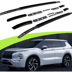 BLAIS Fits for Mitsubishi Outlander 2022 2023 Aluminum Roof Rail Racks Side Rail Bar Luggage Carrier Black, RF-001