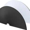 Arch Window Shades Blackout Cellular Honeycomb Blinds Half Circle Cordless No Drill, Thermal Insulated UV Protection, Easy to Cut and Install (Black, Radius: 12", 1 Pack)