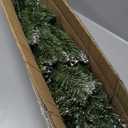 5 Feet Hinged Slim Pencil Red Berries Artificial Fir Christmas Tree with Foldable Metal Stand,300 Tips,Green