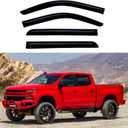 Window Visors Rain Guards for 2019-2024 Chevy Silverado/GMC Sierra 1500 Crew Cab,4Pcs
