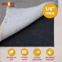 Hold-a-Rug Plush 6' x 9' Nonskid, Nonslip Rug Pad, Reversible Gripper, Thick, Safe for All Floors and Carpet, Keep Area Rugs Secure