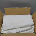 Round Vinyl Tablecloth with Flannel Backing-6 Pack White 60 Inch Waterproof Table Cloths Plastic Table Sheets-Wipeable Spillproof PEVA Oilcloth Covers for Picnic Party Camping Dining