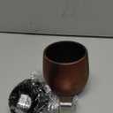 Charred Wooden Bourbon Drinking Glass Set,USA Design 11oz Handcrafted Premium Acacia Whiskey Tumbler, 2 Stones & 1 Ice Ball Molds,Charred Old Fashioned Glass,Unique Bourbon Gifts for (1 Pack Charred)