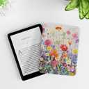 MOROCK Case for 6.8" Kindle Paperwhite (11th Generation-2021,Model NO.M2L3EK), Fits Kindle Paperwhite Signature Edition, Premium Lightweight PU Leather Cover with Auto Wake/Sleep, Blossoms