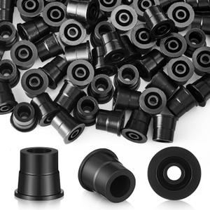 Pangda 50 Pcs Plastic Baluster Connectors for 3/4" Od Round Balusters Adapter for Deck Handrails Stair Home House Indoor Outdoor