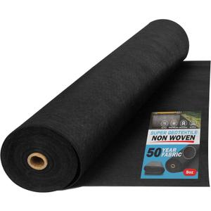  Non Woven Fabric for Landscaping, French Drains, Underlayment, Erosion Control, Construction Projects - 8 oz (6X50)