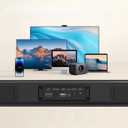 TV Surrounds Sound Bar Subwoofer, Home Theater Surround Sounds Bar, Sound Bars Bluetooth Surround Speakers 50W 2.1ch HDMI AUX OPT Home Audio Surrounds Sounds System TV PC Game Music/ Movie/ News, Black