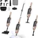 Steam Mop  Allinone Powerful Handheld Steam Cleaner Detachable Floor Steamer with 11 Accessories, MultiPurpose Steamer for Hardwood Floors, Clothes,Windows,Tiles,Carpet, Whole Home Use, Rose Gold