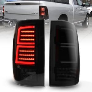WOLFSTORM LED Tail Lights Fit 2009-2018 Dodge Ram 1500/2500/3500,2019-2023 Ram 1500 Classic,Sequential Signal Turn Light,Not Fit Ram Models with LED Factory Tail Light,Ram Tail Lamp Assembly,Smoke