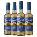 Torani Sugar-Free Syrup, French Vanilla, 25.4 Fl Oz Bottle (Pack of 4) (EXP 03/30/28)