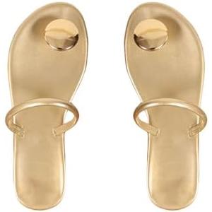Verdusa Women's Dressy Flat Sandals Flip Flop Casual Summer Thong Beach Sandal, Size: 11