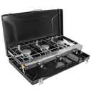 Amazon.com: FineFlame Camping Stove, 3 Burner Propane Portable Camp Stove with Regulator, Push-Button Instant Ignition, Portable Camp Grill, Adjustable Burners for Car Camping Outdoor Cooking (BLACK-19800 BTUs) : Sports & Outdoors