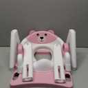 Potty Training Toilet Seat with Step Stool Ladder for Boys and Girls, 2 in 1 Potty Training Toilet, Splash Guard Anti-Slip Pad Step Stool Pink) Pedal Upgrade