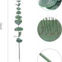 Canlierr 200 Pcs Eucalyptus Stems Faux Greenery Artificial Eucalyptus Leaves Decor Greenery Stems Branch for Wedding Centerpiece Flower Bouquet Farmhouse Home (Dark Green)